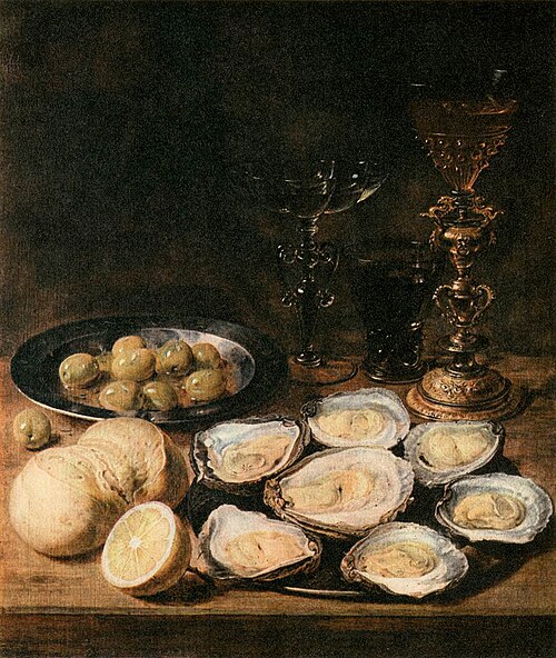 Still-Life with Oysters, 1630, Alexandre Adriaenssen