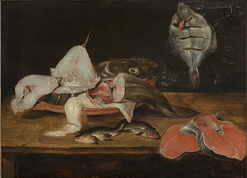 Stilleven met vis, 1601, Alexandre Adriaenssen