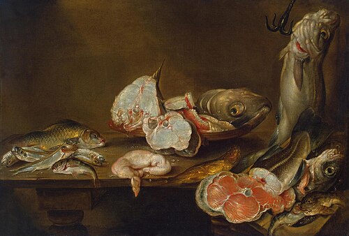 Fish and Dead Game, 1643, Alexandre Adriaenssen