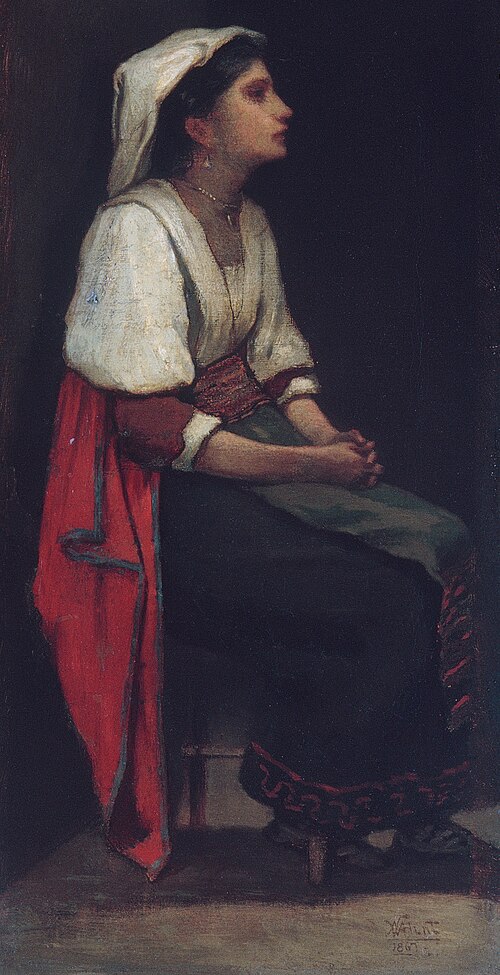 Italian Girl, 1867, William Morris Hunt