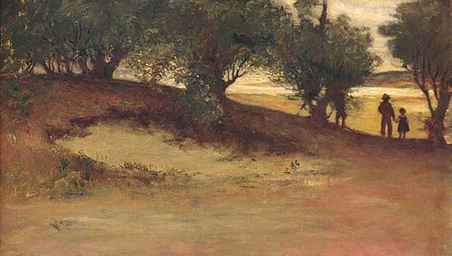 Sand Bank with Willows, Magnolia, 1877, William Morris Hunt
