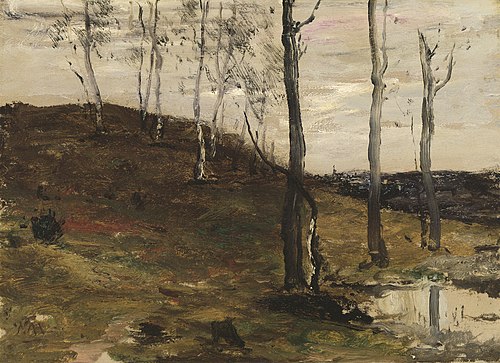 Hillside with Trees, 1875, William Morris Hunt