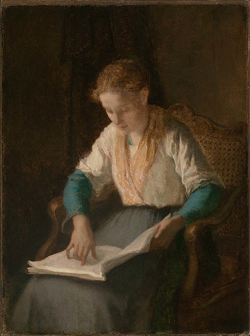 Girl Reading, 1853, William Morris Hunt