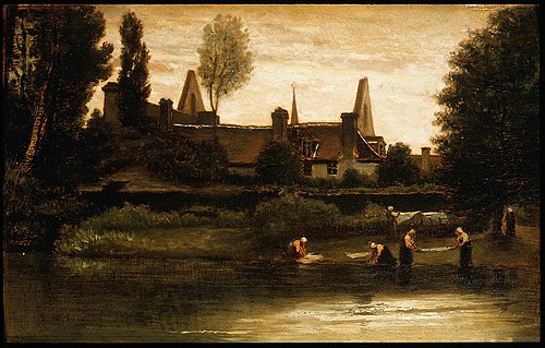 By the River, , William Morris Hunt