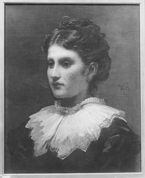 Lady with a White Collar, 1873, William Morris Hunt