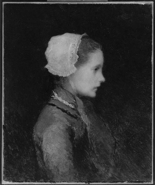 Head -- Daughter of Concierge, , William Morris Hunt