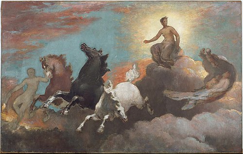 Anahita. The Flight of Night, 1878, William Morris Hunt