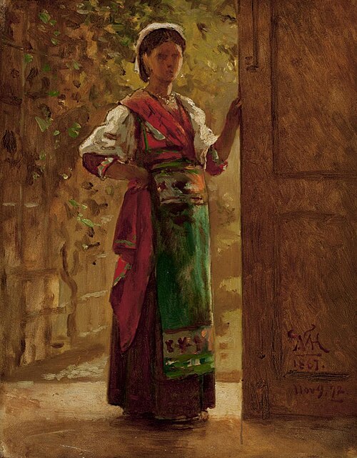 Italian Girl (WAM), 1870, William Morris Hunt