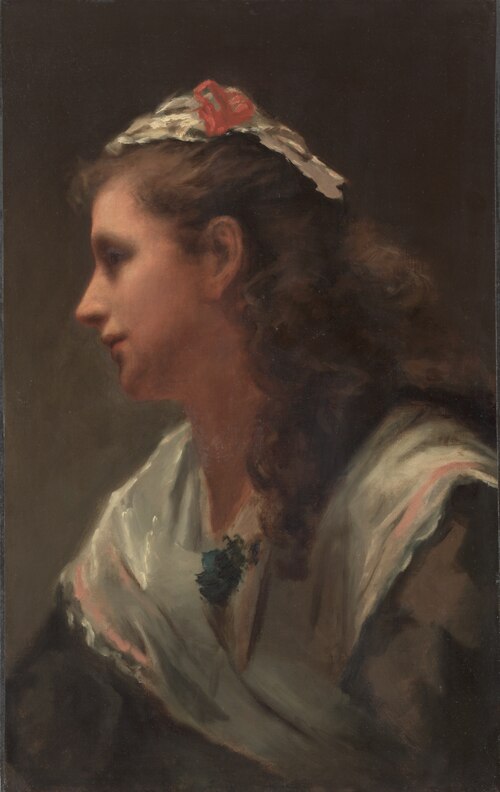 His First Model-Miss Russell, 1873, William Morris Hunt