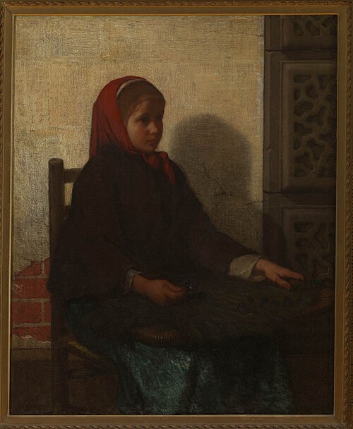 The Violet Girl, 1856, William Morris Hunt