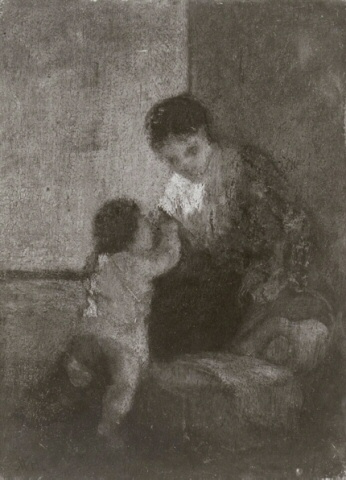 Mother and Children, , William Morris Hunt