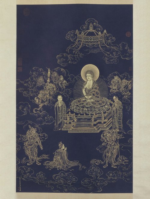 丁观鹏无量寿佛图轴, 1761, Ding Guanpeng