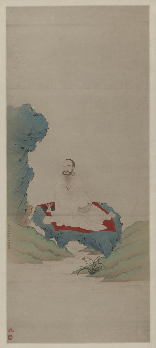 丁观鹏画无量寿佛轴, , Ding Guanpeng