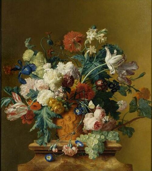 Bouquet de fleurs, 1725, Jan van Huysum