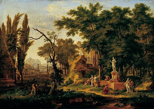 The Sacrifice, , Jan van Huysum