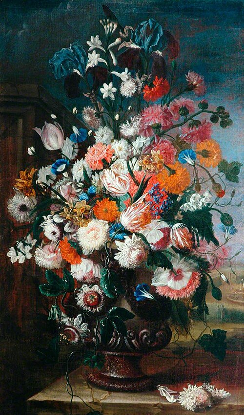 Flowers, Studies with Irises, , Jan van Huysum