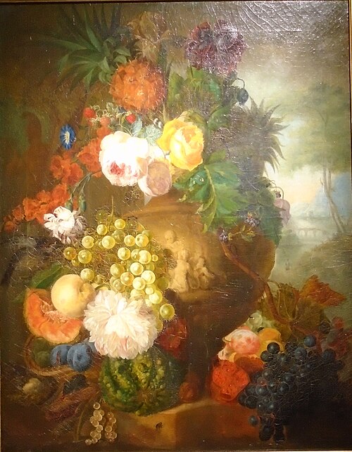 Flowers and fruits, 1720, Jan van Huysum