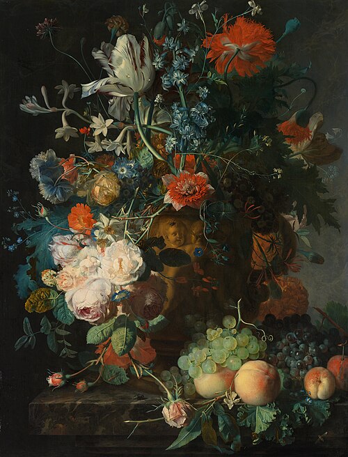 Still life with flowers and fruit, 1721, Jan van Huysum
