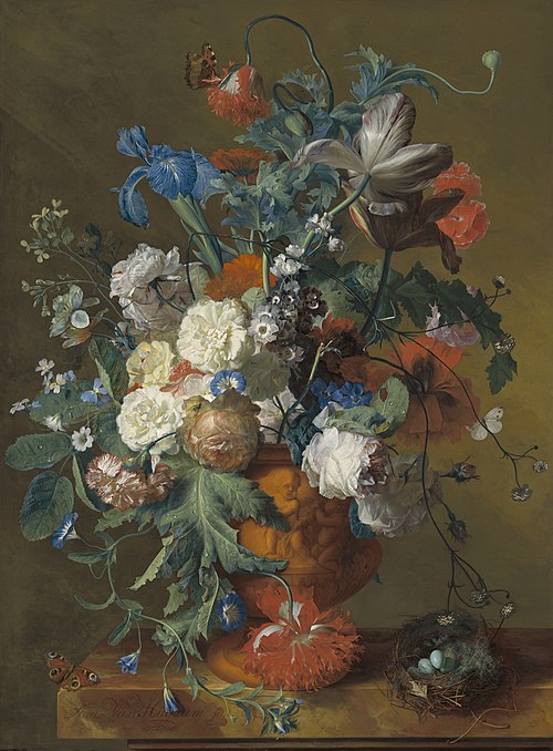 Flowers in an Urn, 1720, Jan van Huysum