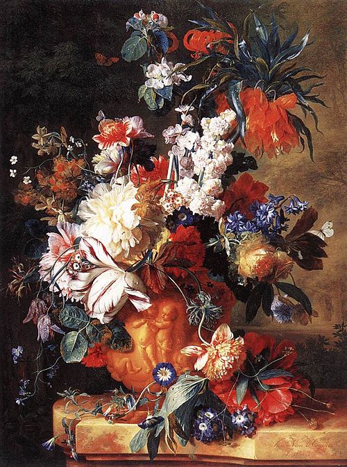 Bouquet of Flowers in an Urn, 1724, Jan van Huysum