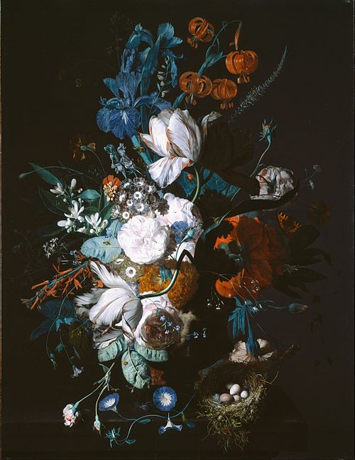 Vase with Flowers, 1720, Jan van Huysum