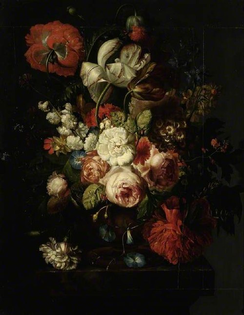 A vase of flowers, 1715, Jan van Huysum
