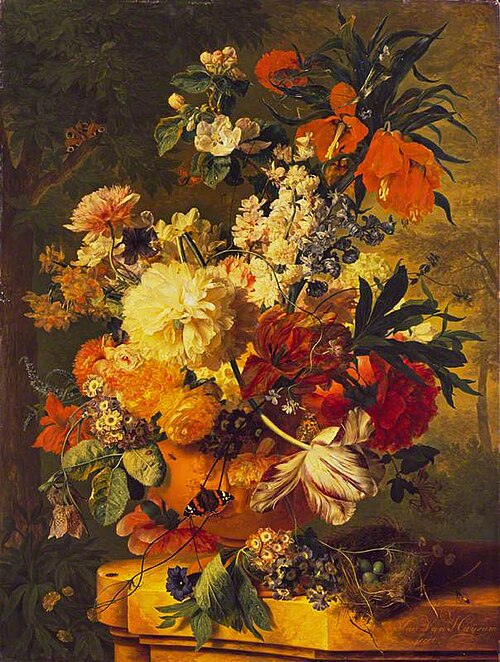 Flowers in a Vase, 1726, Jan van Huysum
