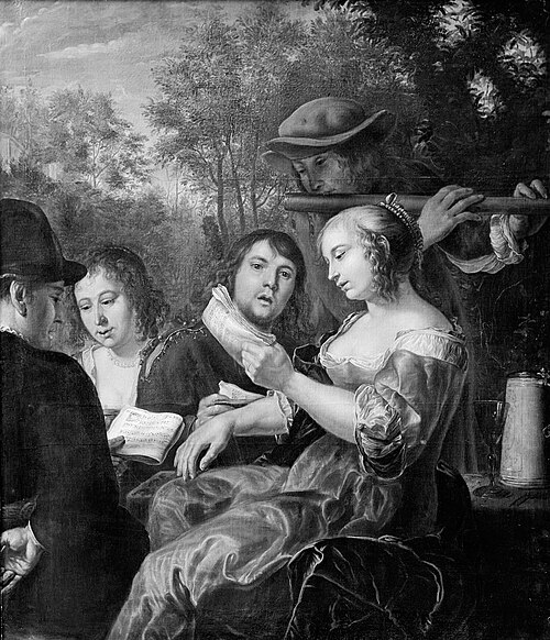 Musical company (copy), 1673, Dirck Bleker