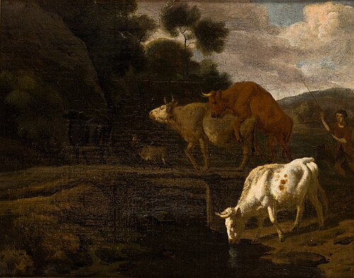 Cows on a Footbridge, , Dirck van den Bergen