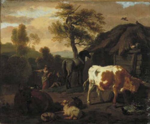 Landscape with Animals, 1675, Dirck van den Bergen