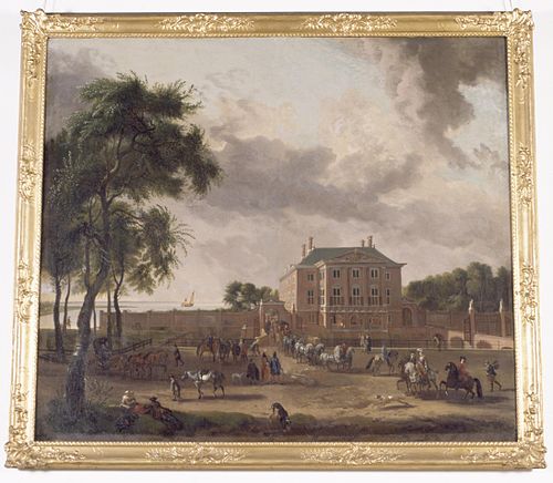 View of Gemeenlandshuis Zwanenburg, 1702, Dirk Maas