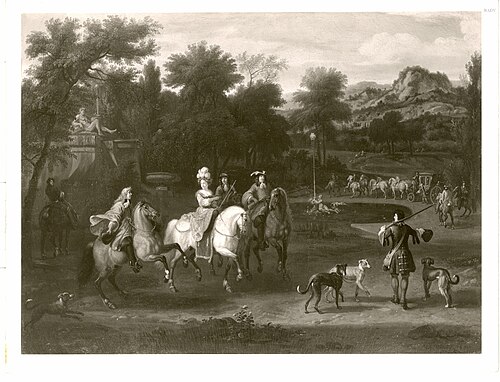 people on horseback, 1687, Dirk Maas