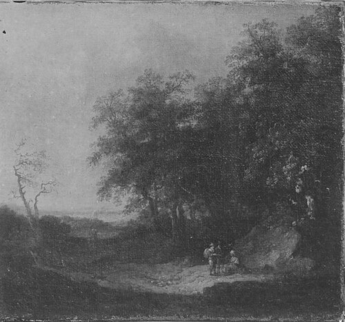 Rand eines Eichenwaldes, 1688, Dirk Maas