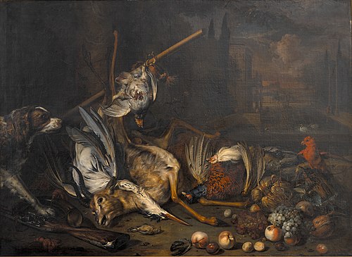Game and Fruit, 1705, Dirk Valkenburg