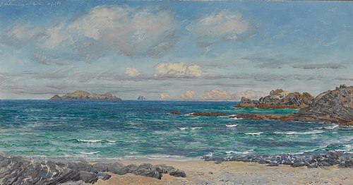 Newtrain Bay and Gull Island, Cornwall, , John Brett