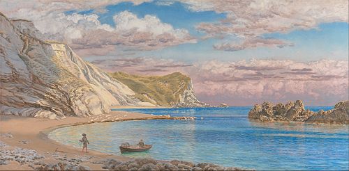 Man of War Rocks, Coast of Dorset, 1884, John Brett