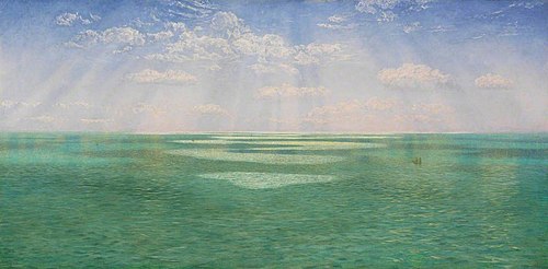 The British Channel Seen from the Dorsetshire Cliffs, 1871, John Brett