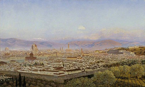 Florence from Bellosguardo, 1863, John Brett