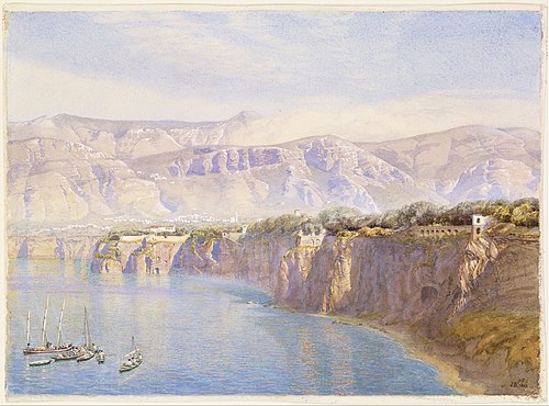 Near Sorrento, 1863, John Brett