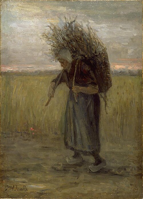 Sprokkelaarster, 1900, Jozef Israëls