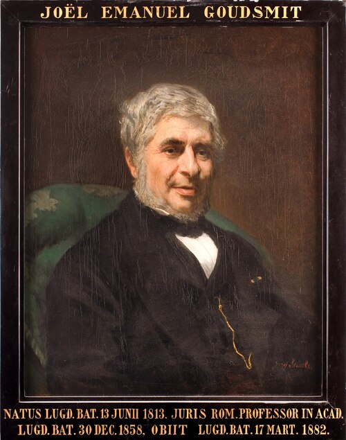Portrait of Joël Emanuel Goudsmit, professor of Roman Law at Leiden University, 1801, Jozef Israëls