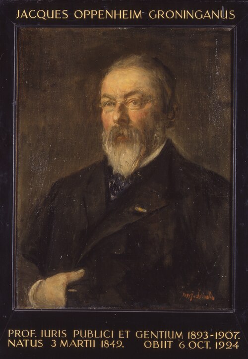 Portret van Jacques Oppenheim, hoogleraar Rechtsgeleerdheid te Leiden, 1801, Jozef Israëls