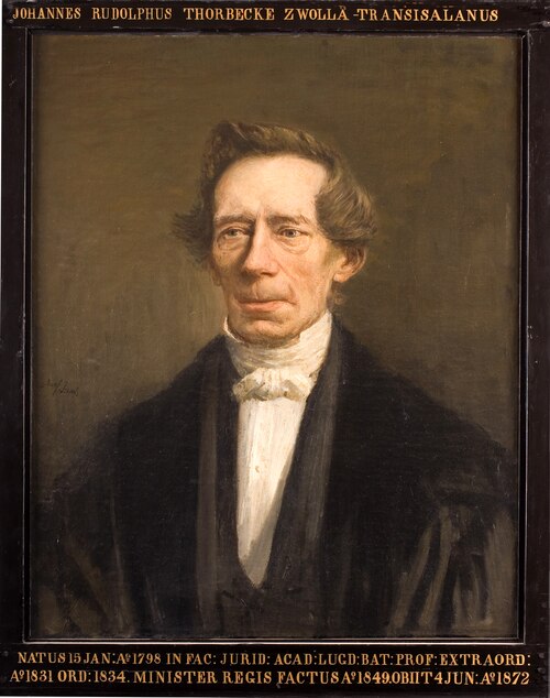 Portret van Johan Rudolph Thorbecke, hoogleraar Rechtsgeleerdheid te Leiden, 1875, Jozef Israëls