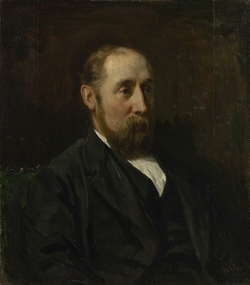 Portrait of H.W. Mesdag, 1872, Jozef Israëls