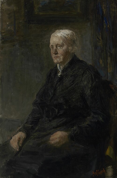 Portrait of Sientje Mesdag- van Houten, 1906, Jozef Israëls