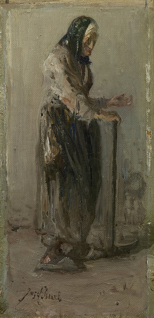 Study of a beggar woman, 1888, Jozef Israëls