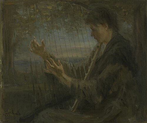 The harp, 1893, Jozef Israëls