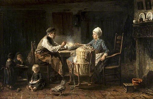 The Frugal Meal, 1876, Jozef Israëls