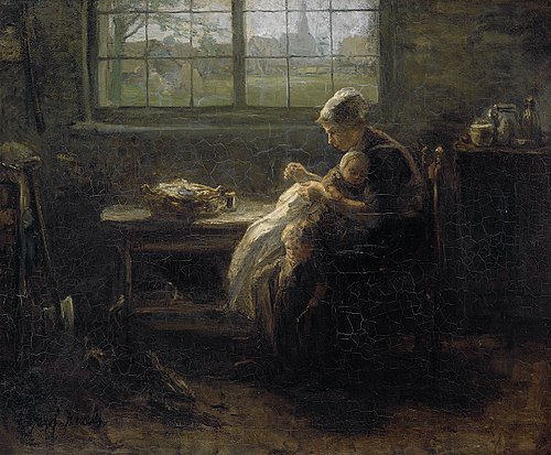 Motherly Love, 1890, Jozef Israëls
