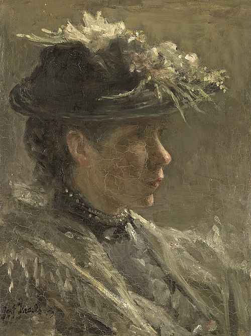 Study of Sijtje van Bemmel (1880-1963), 1896, Jozef Israëls